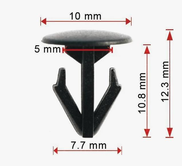 Клипса пластиковая для Acura, Honda ОЕМ: 91520SM4C010 (91520-SM4-C010), 91520SM4C01. (уплотнитель, теплоизоляция, шумоизоляция, обшивка).